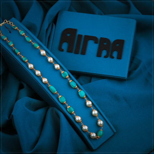 Aqua-Symphony-Chain-With-Pearls-&-Beats