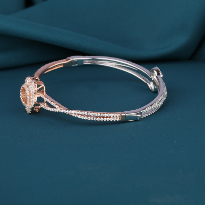 Aglow-two-tone-rose-gold-Silver-bracelet