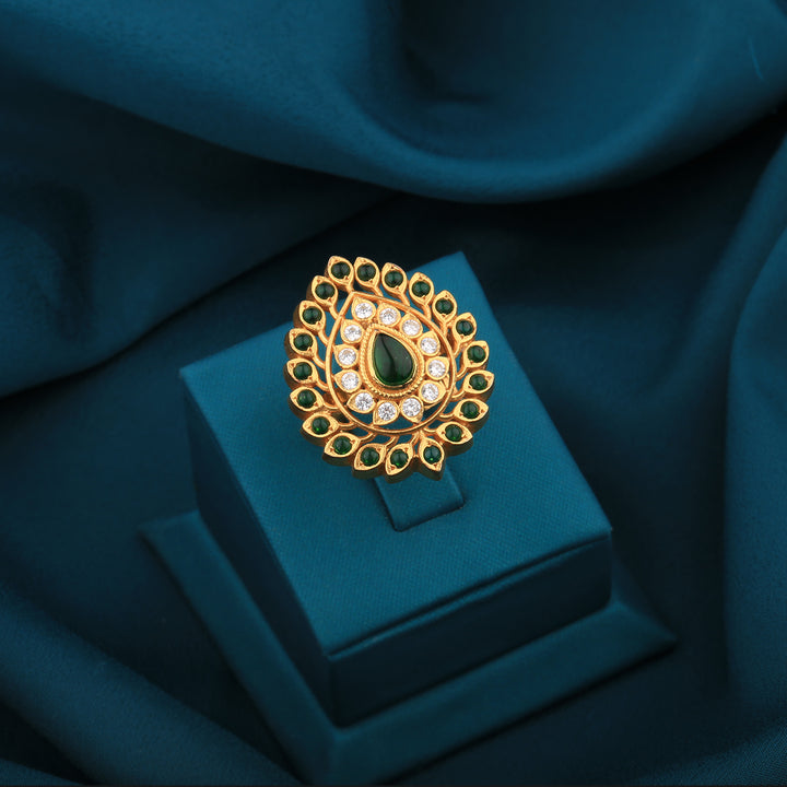 Pallav-Gold-Plated-Silver-Ring