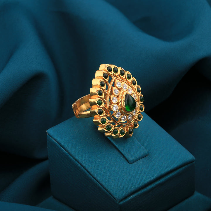 Pallav-Gold-Plated-Silver-Ring