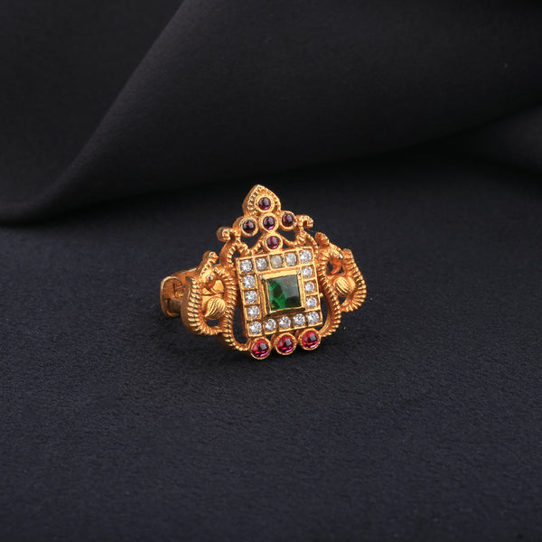 Chanda-Traditional-Gold-Plated-Silver-Ring