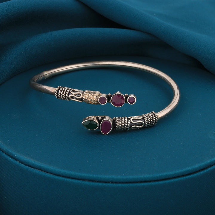 Ekta-Antique-Silver-Bracelet-With-Stones