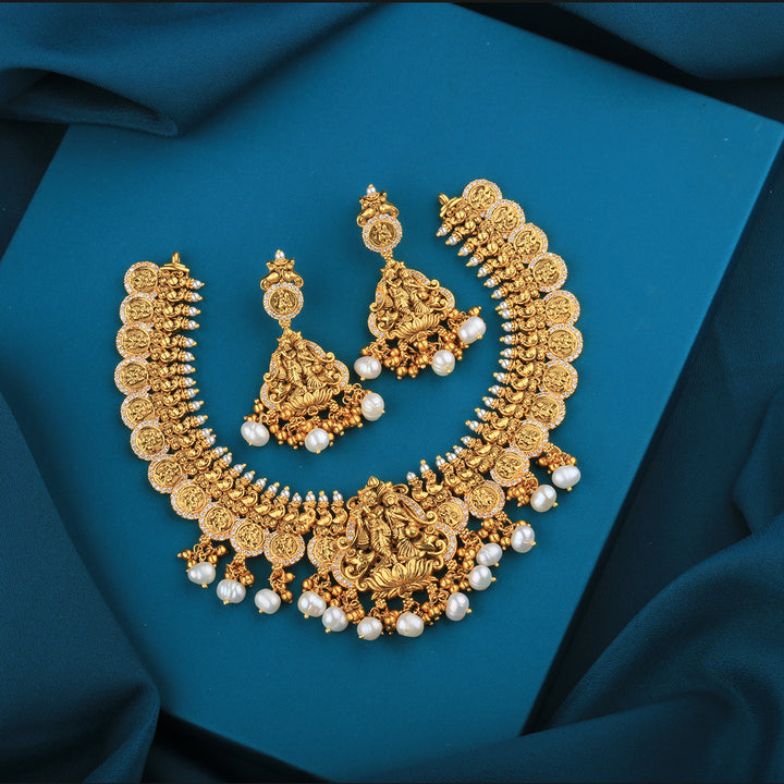 Radhe-Krishna-Silver-Necklace-Set